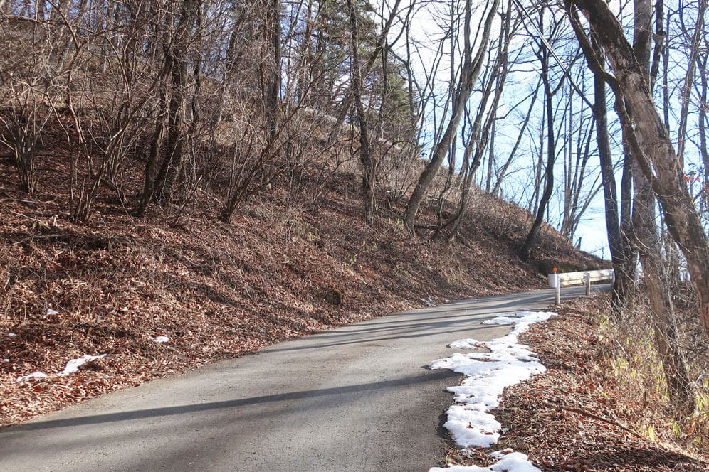 蓼科散策　乙女滝　坂道